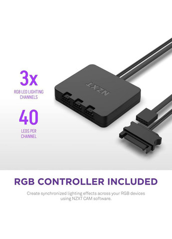 Набор корпусных кулеров F140 RGB Duo Twin Pack White (RF-D14DF-W1) NZXT (323109269)