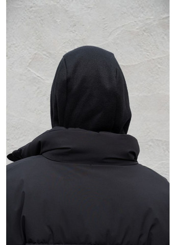 Тепла шапка капюшон капор текстильний на флісі Mathilda Black Woman Without (365254484)