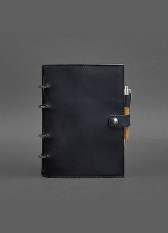 Кожаный блокнот с датированным блоком (Софт-бук) 9.1 синий Crazy Horse (A-027490) BlankNote (328961584)