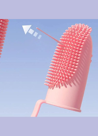 Зубна щітка для собак та кішок Рожева No Brand (299840568)