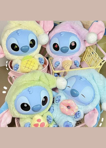Игрушка сюрприз мягкая Лабуба LABUBU СТИЧ Stitch плюшевая с брелком фигурка 15 см для детей на рюкзак ключи No Brand (347590410)