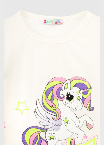 Лонгслів з принтом для дівчинки 24658 104 см (2000989862604D) shop (2000989862604) Dassi (260659656)