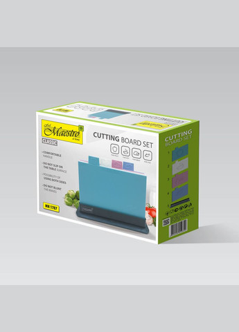 Набір обробних дощок 290 x 195 мм синій (4 шт.) (MR-1787) Maestro (341533105)