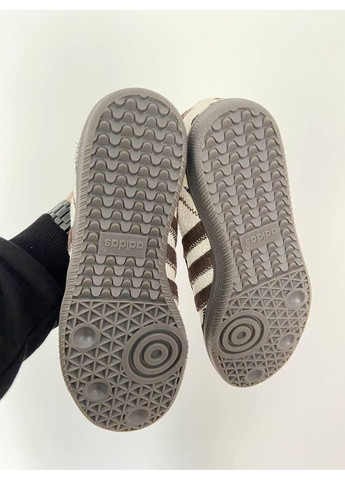 Білі Осінні кросівки чоловічі adidas samba x notitle og cow print адідас самба No Brand