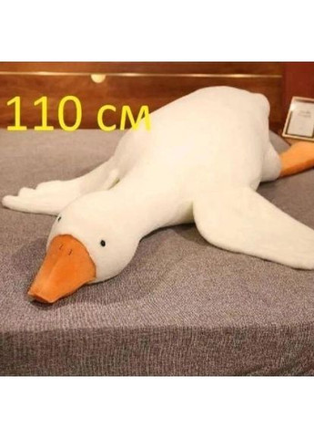 Гігантська м'яка плюшева іграшка Гусь-обіймусь 110 см білий подушка Гусь-обіймашка No Brand (366238654)
