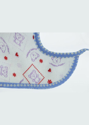 Нагрудник для хлопчика трикотажний 20*25 см Ведмедик блакитний 3м+ (39345) BABYKROHA (312269505)