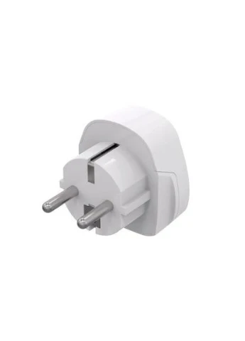 Сетевой адаптер, White, для розеток UK / US, с заземлением (A-AC-EUMINTF) A-AC-EUMINTF Gembird (395339159)