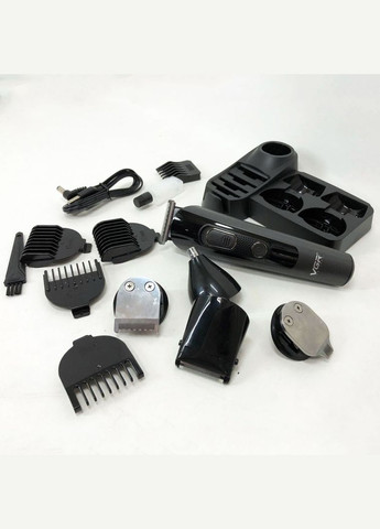 Професійна бездротова машинка для стрижки волосся V-175 тример для бороди та вусів з насадками VGR (364665354)