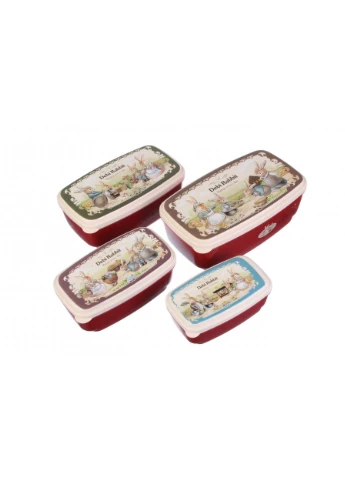 Набір пластикових лотків Кролики 4 шт. No Brand (342064635)