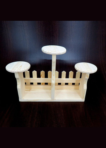 Підставка для квітів з дерева Тенеріфе бланже (ЦВП-002001) No Brand (328227901)