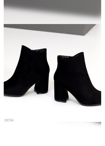 Черные демисезонная элегантные женские ботильоны No Brand