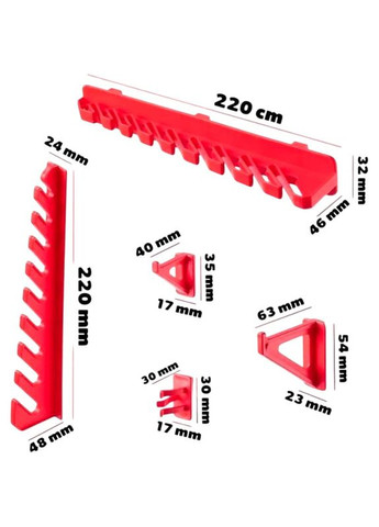 Панель підвісна KS_KIT12 4 шт + 30 контейнерів + 40 гачків + 4 полиці Kistenberg (370033638)