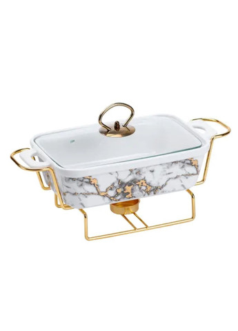 Марміт порцелянаовий 1 л зі скляною крішкою та підставкою з підігрівом HP1031 Jooki (358706198)