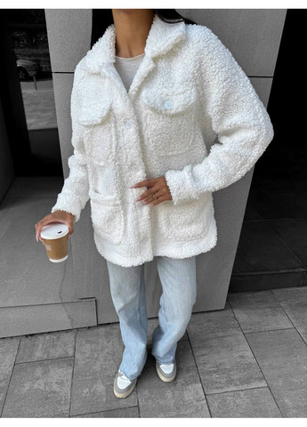 🤍Тепла сорочка з хутра «Баранчик» у трендових кольорах | Розмірна сітка в описі Vione (368708972)