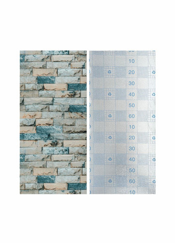 Самоклеящиеся обои катеринославский кирпич бирюзовый 2800*500*2мм (D) SW-00001943 No Brand (328578749)