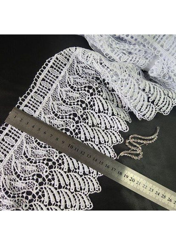 (1 метр) Мереживо макраме Sindtex 17 см колір - білий (45м-SF3476A-1) Plus-plus (352746185)