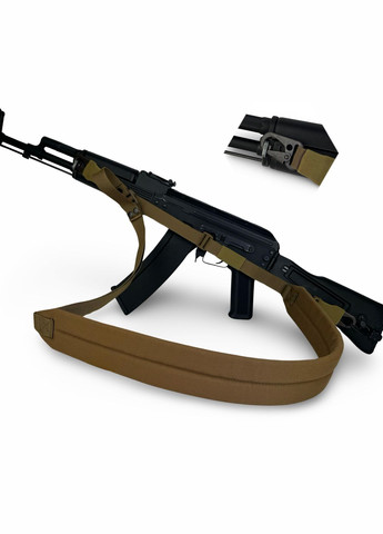 Ремінь збройовий триточковий з широким наплічником "" carbine Койот RAGNAROK KRAKEN (305776819)