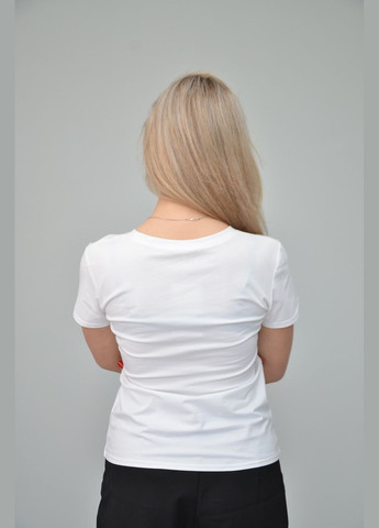 Белая всесезон женская футболка, патриотическая, белая (размер:, m, l, xl, xxl) No Brand