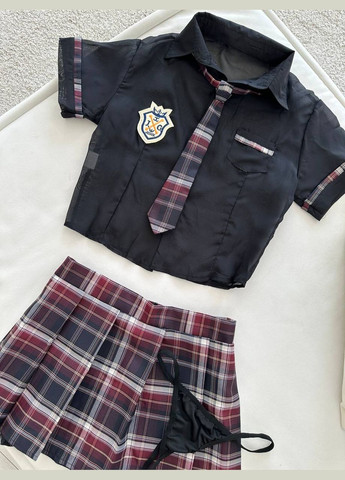 Синій сексуальний комплект білизни Veronica