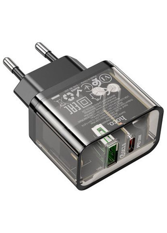 Зарядний пристрій (6931474799166) Hoco N34 Dazzling dual-port Black (369883088)