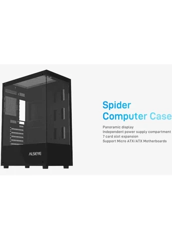 Корпус Spider-B (5 вентиляторов) Black (AS.07.0136) Alseye (375784365)