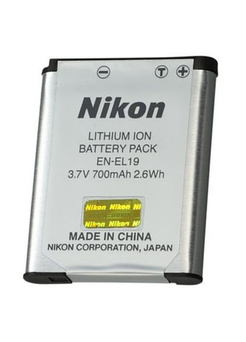 Аккумулятор EN-EL19 для камер COOLPIX: S2500, S4100, S4150, S4200, S4300, S3100, S3200, S3300, S100. Nikon (369558385)