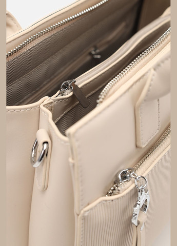 Женская сумка цвет молочный ЦБ-00280511 Johnny (340232882)