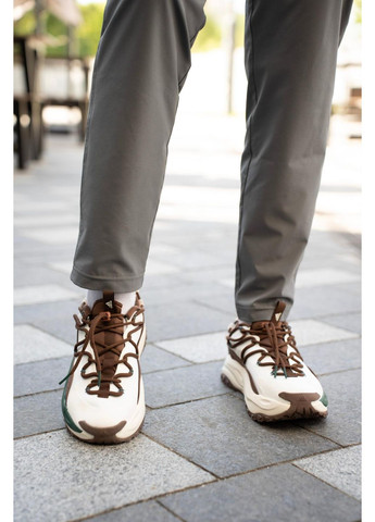 КРОССОВКИ ЖЕНСКИЕ ADIDAS MAXXWAVY WHITE BROWN АДИДАС No Brand белые демисезоны (368883851)