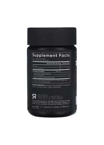 Екстракт кислої вишні Sports Research Tart Cherry 800 mg 60 м'яких капсул Sport Research (392264839)
