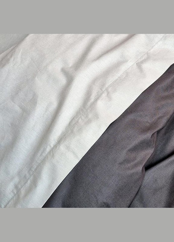 Постільна білизна PREMIERE Антрацит/Сірий Ранфорс Євро на резинці MERISET (306740100)