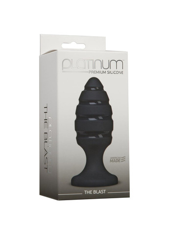 Анальный плаг со спиральным каналом Platinum Premium Silicone – The Blast – Black Doc Johnson (369953540)