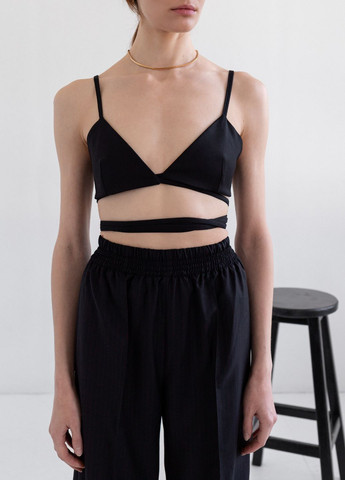 Черный топ с лентами irAro (339079306)