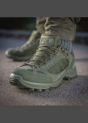 Демісезонні міцні вологозахисні тактичні кросівки Ranger Green M-TAC (338861609)