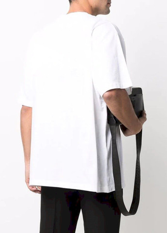 Белая футболка oversize мужская белая "tossed into the void" Trace of Space