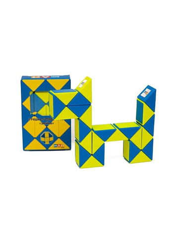 Головоломка Розумний кубик "Змійка синьо-жовта" SCU024 (Smart Cube Twisty Puzzle Snake "Ukraine") No Brand (330610385)