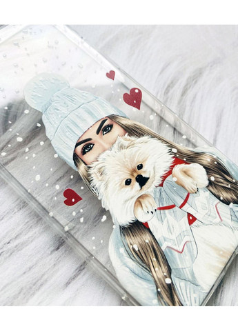 Чохол з потовщеними кутами на Samsung Galaxy A15 (A155):: Дівчина з песиком (принт 142) Creative (355391703)