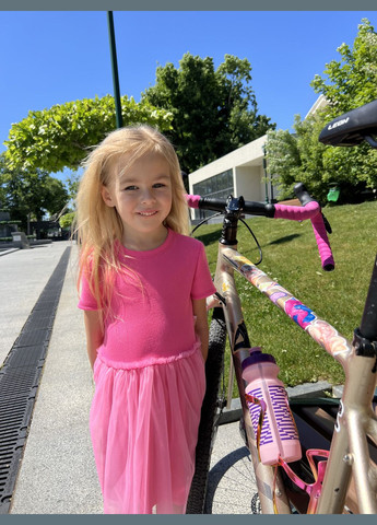 Розовое платье для девочки Фиона (296297289)