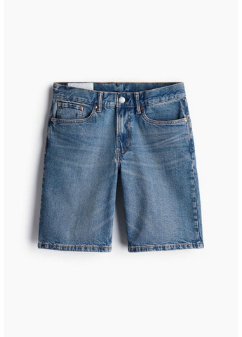 Чоловічі джинсові шорти Regular fit (57006) W34 Сині H&M (292478825)