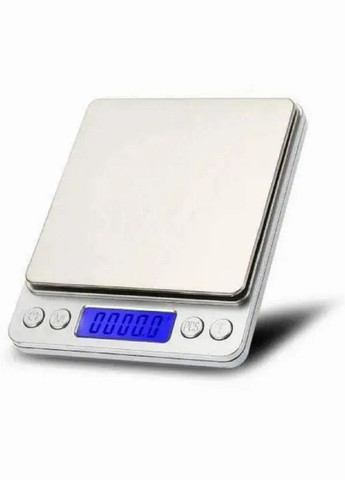 Весы электронные ювелирные точные карманные I-2000 500 г 0,01 г 2 чаши Серебряные No Brand (282956999)
