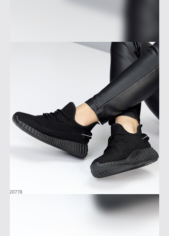 Черные демисезонные удобные женские кроссовки No Brand