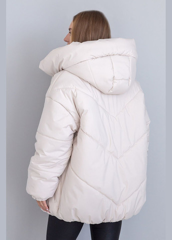 Молочна зимня зимова куртка селін-міді MioRichi