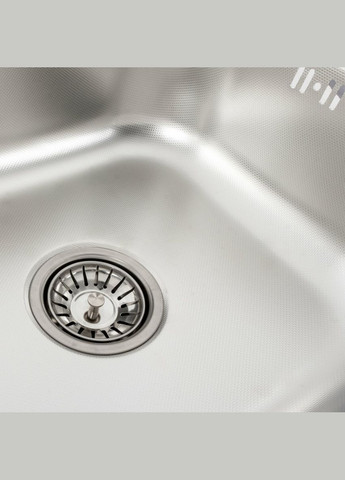 Кухонна мийка з нержавіючої сталі ДЕКОР 7642 (0,8/180 мм) Valeso (336936259)