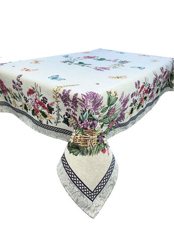 Гобеленовая скатерть на стол Лавандовое поле Прованс (326807431)