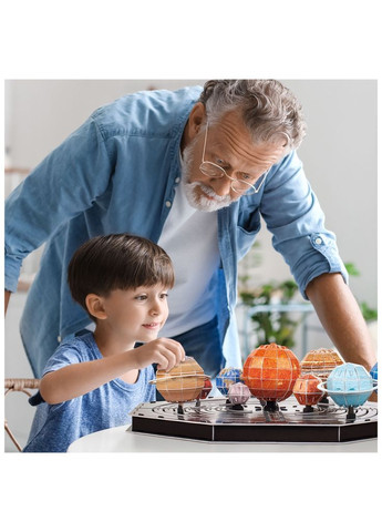 Пазл Трехмерная головоломка-конструктор Stem Солнечная система (DS1087h) Cubic Fun (372613244)