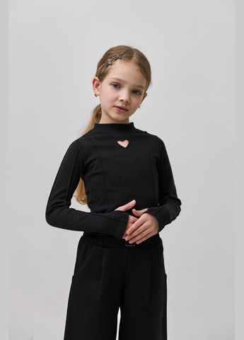 Лонгслів в рубчик для дівчинки No Brand (317849770)