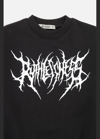 Yuki свитшот для мальчика цвет черный цб-00269727 черный трикотаж