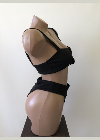 Черный демисезонный женский раздельный купальник (арт.6038) No Brand