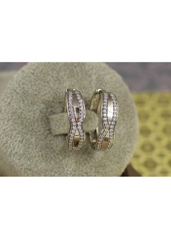 Серьги кольца песочные часы 2.2 см серебристые love-shopping Xuping Jewelry (354657704)