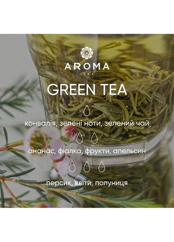 Аромат / Віддушка GREEN TEA 100 гр - для аромадифузорів, мила та косметичних засобів Aroma line (322243977)