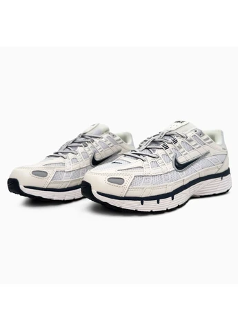 Кроссовки женские и мужские Nike P-6000 Summit White Obsidian | Найк Р-6000 белые No Brand белые демисезоны (375818126)